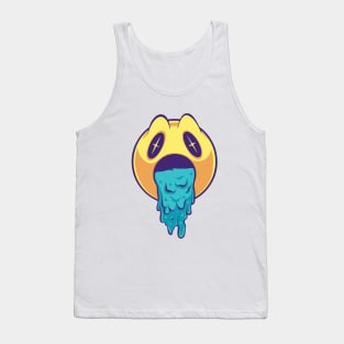 Vomiting Emoticons Shocked Mode Tank Top